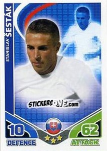 Sticker Stanislav Sestak - England 2010. Match Attax n. 206 - Topps