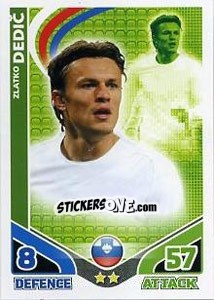 Sticker Zlatko Dedic - England 2010. Match Attax n. 211 - Topps
