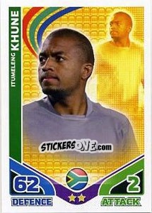 Sticker Itumeleng Khune - England 2010. Match Attax n. 212 - Topps