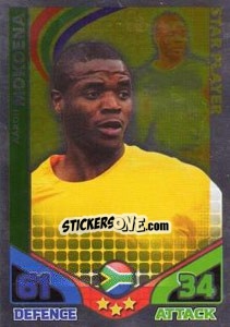 Sticker Aaron Mokoena - England 2010. Match Attax n. 213 - Topps