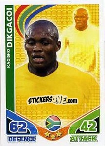 Sticker Kagisho Dikgacoi - England 2010. Match Attax n. 214 - Topps