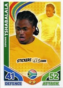 Sticker Siphiwe Tshabalala - England 2010. Match Attax - Topps
