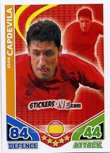 Sticker Joan Capdevila - England 2010. Match Attax n. 223 - Topps