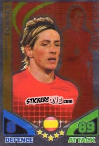 Sticker Fernando Torres - England 2010. Match Attax n. 231 - Topps