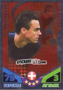 Sticker Diego Benaglio - England 2010. Match Attax - Topps