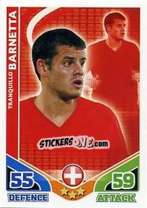 Sticker Tranquillo Barnetta - England 2010. Match Attax - Topps