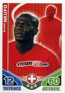 Sticker Blaise Nkufo - England 2010. Match Attax n. 238 - Topps