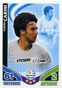 Sticker Fabian Carini - England 2010. Match Attax n. 239 - Topps