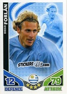 Sticker Diego Forlan - England 2010. Match Attax n. 241 - Topps