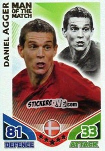 Cromo Daniel Agger - England 2010. Match Attax n. 256 - Topps