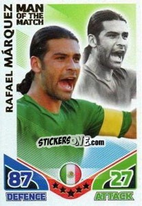 Sticker Rafael Marquez - England 2010. Match Attax - Topps