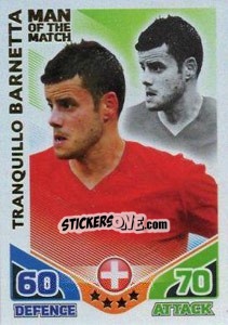 Sticker Tranquillo Barnetta - England 2010. Match Attax n. 275 - Topps