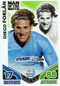 Sticker Diego Forlan - England 2010. Match Attax n. 276 - Topps