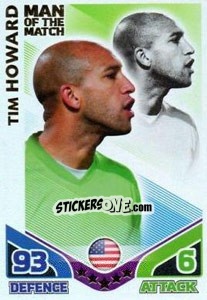 Cromo Tim Howard - England 2010. Match Attax - Topps