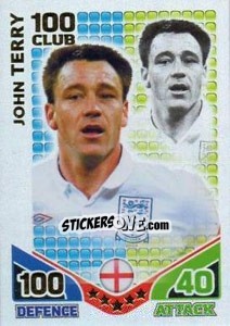Sticker John Terry - England 2010. Match Attax n. 279 - Topps