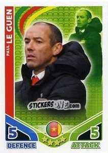 Sticker Paul Le Guen - England 2010. Match Attax n. 284 - Topps