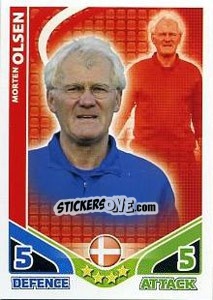 Sticker Morten Olsen - England 2010. Match Attax n. 285 - Topps