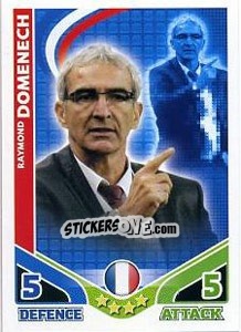 Sticker Raymond Domenech - England 2010. Match Attax n. 287 - Topps