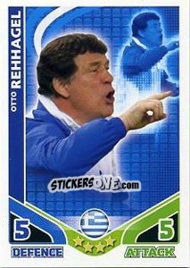 Sticker Otto Rehhagel - England 2010. Match Attax - Topps