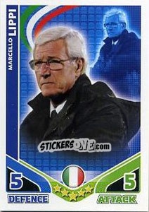 Sticker Marcello Lippi - England 2010. Match Attax n. 291 - Topps