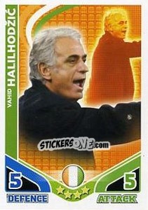 Sticker Vahid Halilhodzic - England 2010. Match Attax n. 292 - Topps