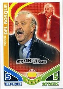Sticker Vicente Del Bosque - England 2010. Match Attax - Topps