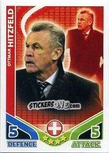 Sticker Ottmar Hitzfeld - England 2010. Match Attax n. 296 - Topps