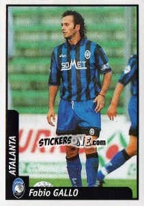 Figurina Fabio Gallo - Pianeta Calcio 1997-1998 - Ds