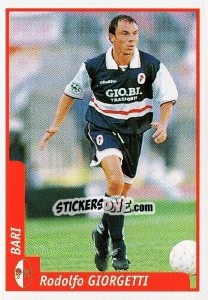 Cromo Rodolfo Giorgetti - Pianeta Calcio 1997-1998 - Ds