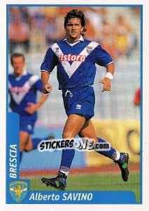 Figurina Alberto Savino - Pianeta Calcio 1997-1998 - Ds