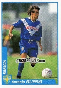 Figurina Antonio Filippini - Pianeta Calcio 1997-1998 - Ds