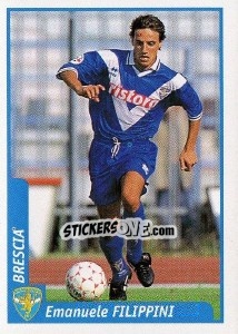 Figurina Emanuele Filippini - Pianeta Calcio 1997-1998 - Ds