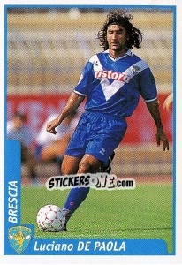 Figurina Luciano De Paola - Pianeta Calcio 1997-1998 - Ds