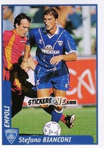 Figurina Stefano Bianconi - Pianeta Calcio 1997-1998 - Ds