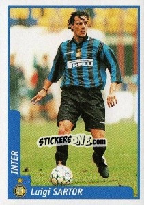 Figurina Luigi Sartor - Pianeta Calcio 1997-1998 - Ds