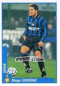 Cromo Diego Simeone - Pianeta Calcio 1997-1998 - Ds