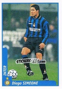 Sticker Diego Simeone - Pianeta Calcio 1997-1998 n. 118 - Ds