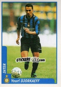 Sticker Youri Djorkaeff - Pianeta Calcio 1997-1998 n. 124 - Ds