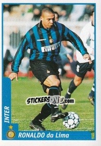 Cromo Ronaldo da Lima - Pianeta Calcio 1997-1998 - Ds