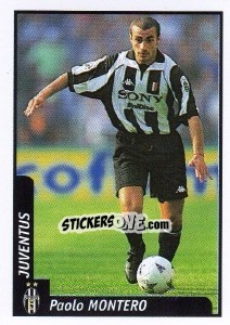 Figurina Paolo Montero - Pianeta Calcio 1997-1998 - Ds