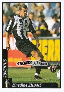 Sticker Zinedine Zidane - Pianeta Calcio 1997-1998 n. 141 - Ds
