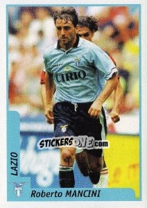 Figurina Roberto Mancini - Pianeta Calcio 1997-1998 - Ds