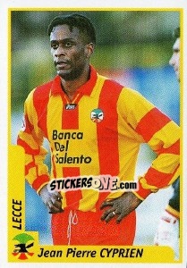 Sticker Jean Pierre Cyprien - Pianeta Calcio 1997-1998 n. 170 - Ds