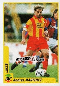 Sticker Andres Martinez - Pianeta Calcio 1997-1998 - Ds