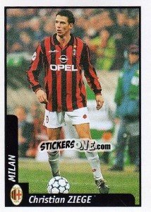 Sticker Christian Ziege - Pianeta Calcio 1997-1998 n. 186 - Ds