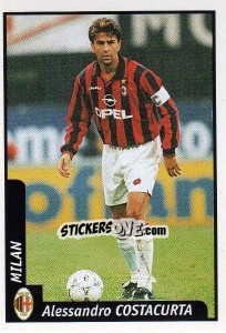 Sticker Alessandro Costacurta - Pianeta Calcio 1997-1998 n. 187 - Ds