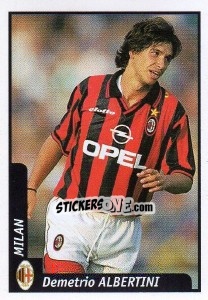 Figurina Demetrio Albertini - Pianeta Calcio 1997-1998 - Ds
