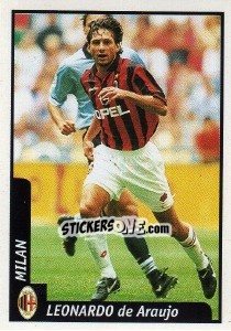 Sticker Leonardo de Araujo - Pianeta Calcio 1997-1998 - Ds