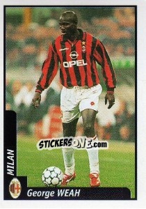 Sticker George Weah - Pianeta Calcio 1997-1998 - Ds