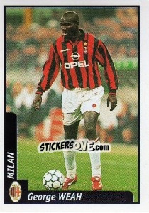 Sticker George Weah - Pianeta Calcio 1997-1998 n. 196 - Ds